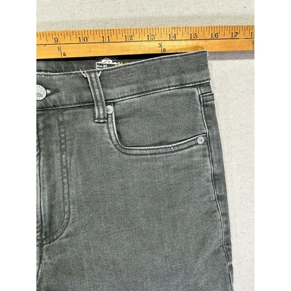 FAHERTY Men's 31 Stretch Green Denim Jeans Straight Leg Comfort Fit - Picture 4 of 9